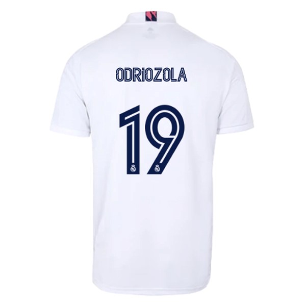 Camiseta Real Madrid 1ª Kit NO.19 Odriozola 2020 2021 Blanco